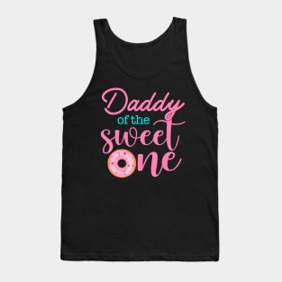 Daddy Of Sweet One 1St First Birthday Matching Family Donut Tank Top